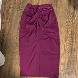Fate Deep Purple Pencil Skirt